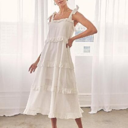 VESTIDO BLANCO MULTI OLANES TIRANTE AJUSTABLE