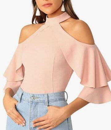 BLUSA PALO MNG OLANES/ HOMBRO DESC