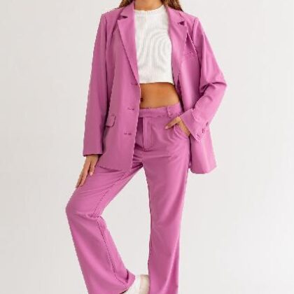 SET ROSA SASTRE OVERSIZE